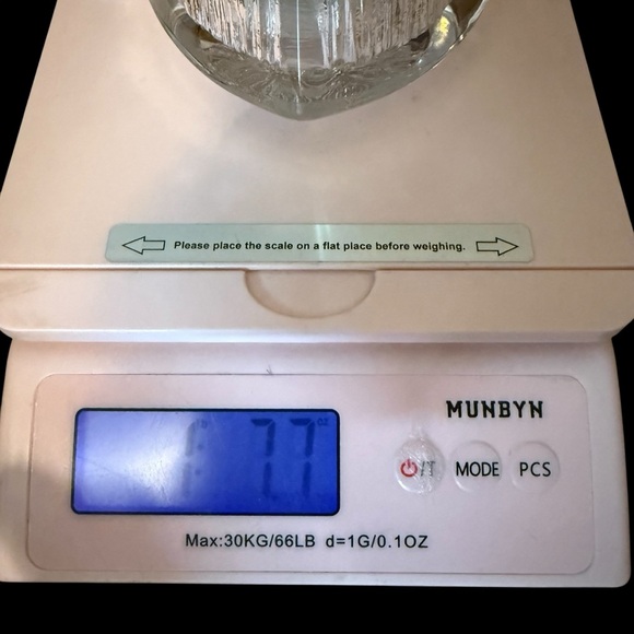 Nancy Daum Crystal Table Lighter Signed Vintage MCM Ice Cube Textured France - Picture 13 of 13